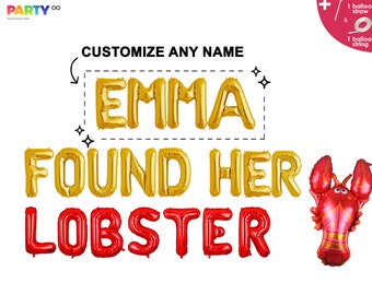 Friends Themed Bachelorette Party Decorations | Customize Bachelorette Party Decorations | Where She Found Her Lobster Party Banner/Sign