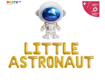 Little Astronaut Banner Birthday Outerspace Astronaut  | Spaceman Outer Space Party| Boy's Birthday Party | To the moon | Space Themed Party