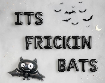 It’s Frickin Bats Balloon Kit: Halloween Bachelorette Party Spooky Witch Bat Birthday Decorations