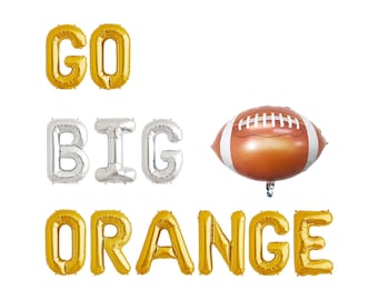 Go Big Orange Balloon Banner | College Football Party Decor Football Party Decor University of Tennessee Football Vols Party