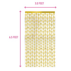 Gold Rose Gold Diamond Fringe Backdrop: Party Photo Booth Decoration image 6