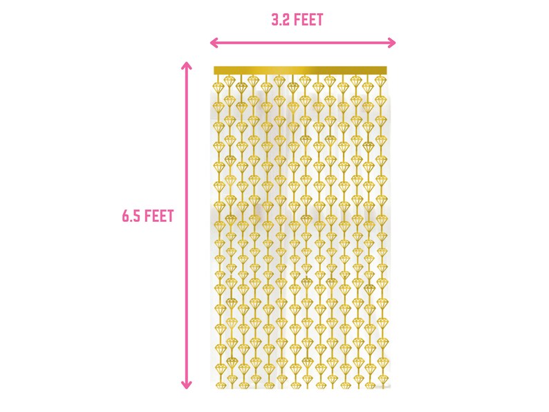 Gold Rose Gold Diamond Fringe Backdrop: Party Photo Booth Decoration image 6