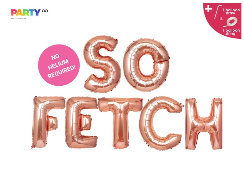 So Fetch Balloon Banner Mean Girls Theme Bachelorette Party Bridal Shower Birthday Balloon Banner So Fetch