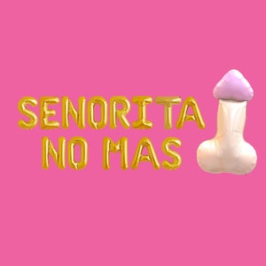 Senorita No Mas Bachelorette Party Banner | Final Fiesta Bachelorette Banner |  Mexico Bachelorette Party She Said Si Banner