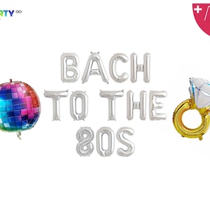 Bach to the 80s Balloon Banner | Disco Bachelorette Party Decor | 80s old school Bachelorette Party Decorations | Back to the 80s bach