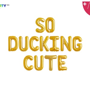 So Ducking Cute Banner | Baby Birthday Decorations | Duck Theme Baby Birthday party