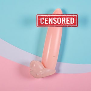 Bachelorette Party 3ft Inflatable Penis Balloon: Naughty Party Favors Funny Adult Props