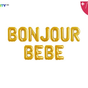 Bonjour Bebe Banner | Baby Shower Decorations | French Baby Shower |Paris Theme Baby Shower| Eiffel Tower Decorations