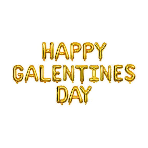 Galentine's Day Party Decor | "Happy Galentine's Day" Balloon Kit | Anti Valentine's Day Il_570xn