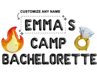 Custom Camp Bachelorette Banner Set  | Camping Bach Party | Camping Bride Camping Bridal Shower