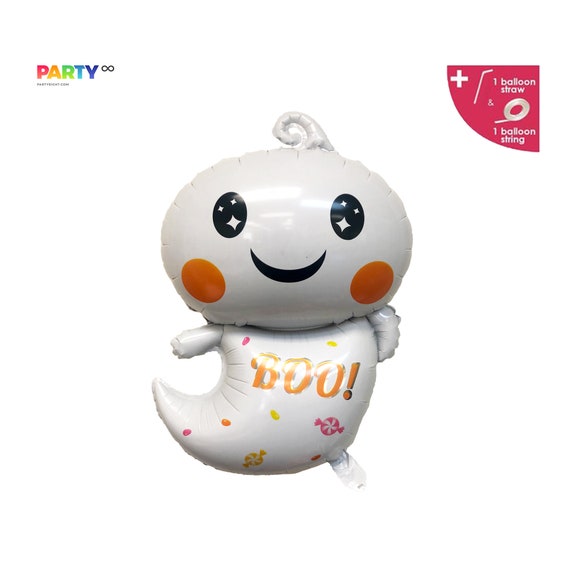 BOO Ghost Balloon | Halloween Balloon Decorations | Cute Ghost Balloon Boo|Kids Halloween Party Balloon Il_570xn