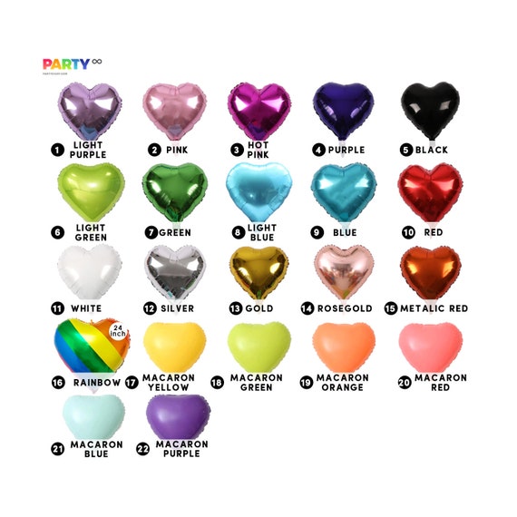 Balloon Color Chart
