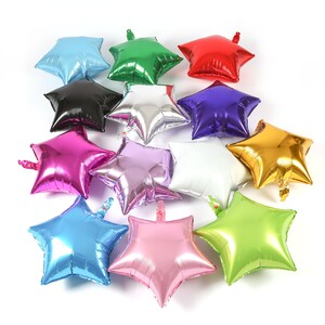 18 inch Star Balloons DIY Balloon Bouquets/Arch/Garland Order by Color Chart image 2