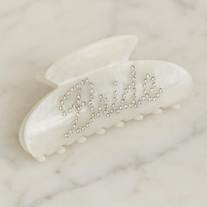 Rhinestone Bride Claw Clip: Bachelorette Party Favor