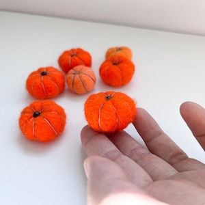 Felt Pumpkins | Fall Felt Pumpkins | Fall Thanksgiving Decorations | Felt Pom Garland | Felt Ball Kit