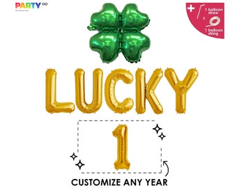 Lucky One St Patricks Day Birthday Party Balloon Decorations | 1st Birthday Party St Patricks Day | First Birthday Decor St Patricks Day