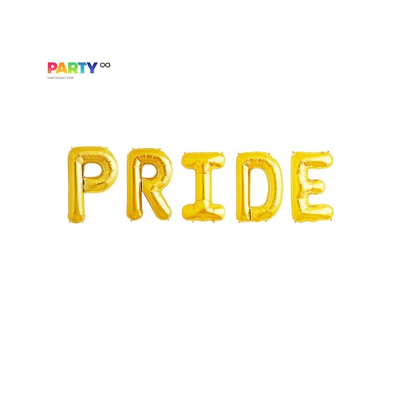 Pride Letter Balloon Kit | Gay Pride Banner | Gay Pride Banner | Gay Pride Party Decorations | Pride Banner | 16in Air-Filled Balloon Il_570xn