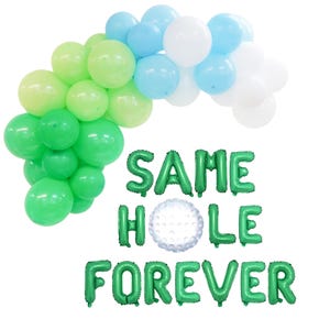 Same Hole Forever Golf theme Bachelor Party Decorations with Garland | Funny Bachelor Party Decorations