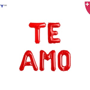 Te Amoバナー | スペイン語のI Love Youバルーンバナー | 結婚式/プロポーズ/婚約パーティーの装飾
