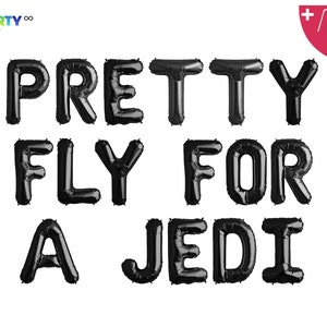 Star War Birthday Party Decor | Pretty Fly For A Jedi Balloon Banner | Star Wars Birthday Party Balloons | Star Wars Toddler Birthday Party