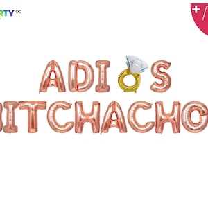 Adios Bitchachos Banner w/ ring balloon | Final Fiesta Bachelorette Party Decor | Cabo Bachelorette | Mexico Bachelorette Theme Fiesta