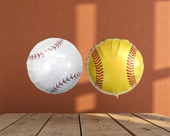 Baseball & Softball Foil Balloon: Sports Party Birthday Game Day Decorations