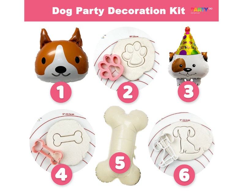 Dog Birthday Party Decoration  Dog Puppy Birthday Party Whole Set