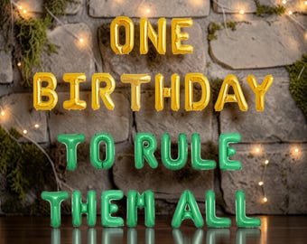 One Birthday To Rule Them All Fantasy Balloon Kit: Magical Woodland First Birthday Decor