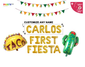 First Fiesta Balloon Banner Decorations | Fiesta First Birthday | Customize Mexican 1st birthday | 1st Fiesta Decorations Banner