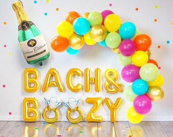 Bride and Boozy Balloon Banner: Bachelorette Party Decor Bridal Shower & Bach Party
