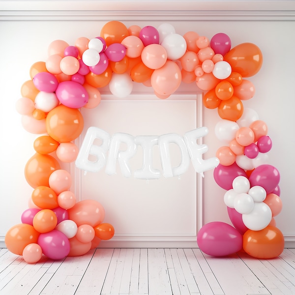 jumbo BRIDE Bachelorette Party Decor Balloon | Wineyard Bachelorette Party Decorations | Bachelorette Party Banner&Balloon Garland