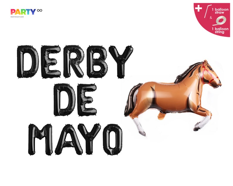 Kentucky Derby Party Decor DERBY DE MAYO Balloon Banner - Etsy