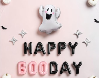 Happy Booday Halloween Birthday Balloon Kit: Spooky Custom Age Fall Party Decorations for Kids