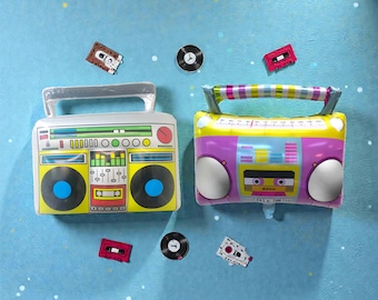 Boombox Balloon Set: Retro 80s 90s Party Decor