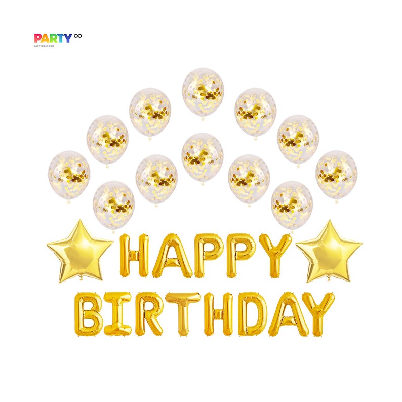 Confetti Birthday Decoration Set  16/20/21/25/30 Birthday image 0