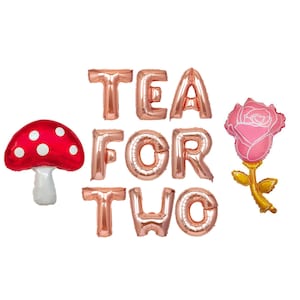Tea for Two Birthday Balloons  | Tea Party Birthday | Birthday Decor 2nd Birthday Party | Princess Par Tea Party 2nd Birthday Decorations