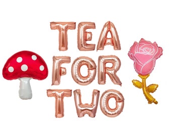 Tea for Two Birthday Balloons  | Tea Party Birthday | Birthday Decor 2nd Birthday Party | Princess Par Tea Party 2nd Birthday Decorations