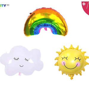 Sun Cloud Rainbow Balloon | Rainbow Sunshine Party Puffy Cloud | My Little Sunshine You Are My Sunshine Baby Shower Decorations