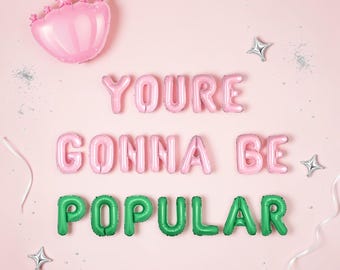 You’re Gonna Be Popular Good Witch Bad Witch Balloon Kit: Pink Green Bachelorette Birthday Decor