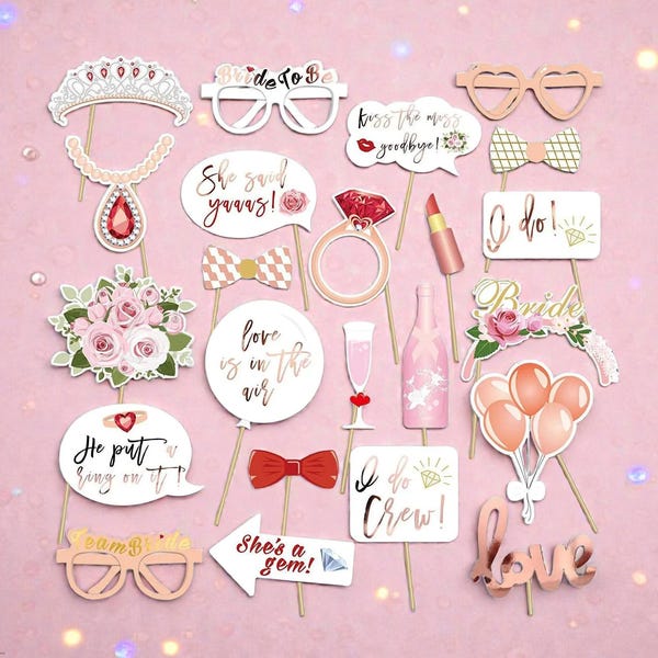 Bachelorette Party Photo Booth Props