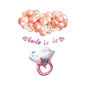 Bride To Be Glitter Banner for Bridal Shower/Bachelorette Party Decoration | Rose Gold Bridal Shower Favors Engagement Party