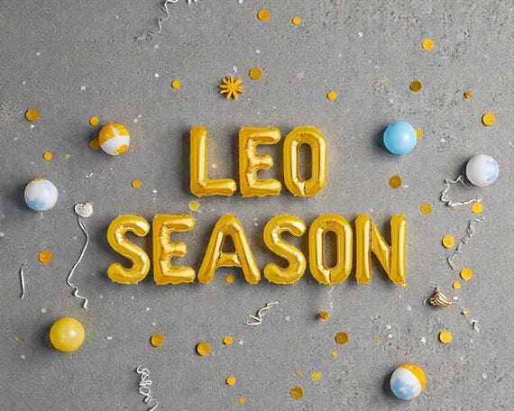 Leo Season Balloon Banner: Birthday Party Decorations