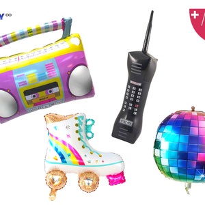 90s theme Party decorations balloon  | 70s 80s 90s Vintage Party Decorations | Retro 90s themed party 2nd birthday party hip hop party