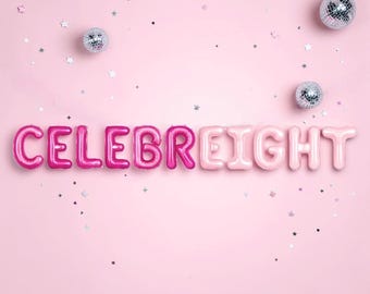 Celebreight Balloon Banner: 8th Birthday Party Decor