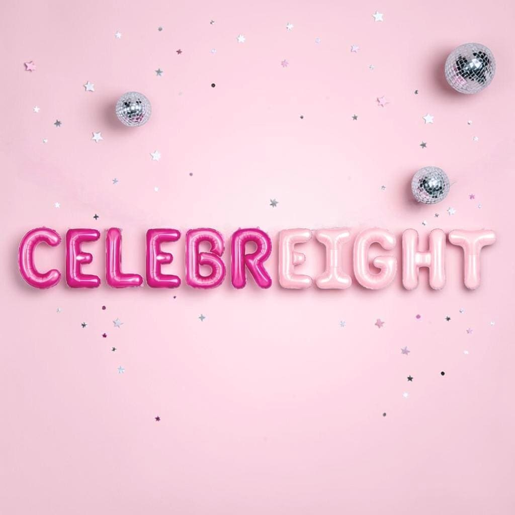 Celebreight Balloon Banner: 8th Birthday Party Decor - Etsy