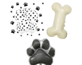 Dog Bone Balloon | Large | Doggie Birthday Decorations | Doggie Bone Puppy | Dog Puppy Birthday Party Decoration | Dog Paw Balloon Bouquet