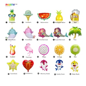 Luau Party Balloon Decoration | Hawaiian Party Luau  Birthday Party Decor Balloon | Tropical Flamingo Pineapple  Palm Tree Beach Party