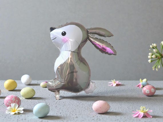 Bunny Foil Balloon: Easter Birthday Party Decoration