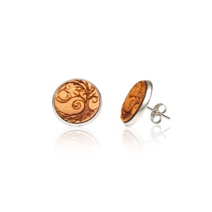Tree in the Wind Stud Earrings