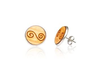 Boucles d'oreilles clous infini